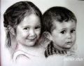 zhun-journet - portrait au fusain 肖像画