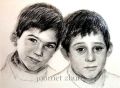 zhun-journet - portrait au fusain 肖像画
