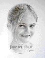 zhun-journet - portrait au fusain 肖像画