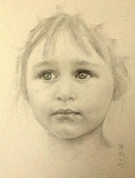 zhun-journet - portrait au fusain 肖像画